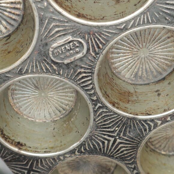 Muffin Pans Set of 3 EKCO (2) 8 count (1) 6 count Starburst Pattern Oven x - Picture 6 of 11